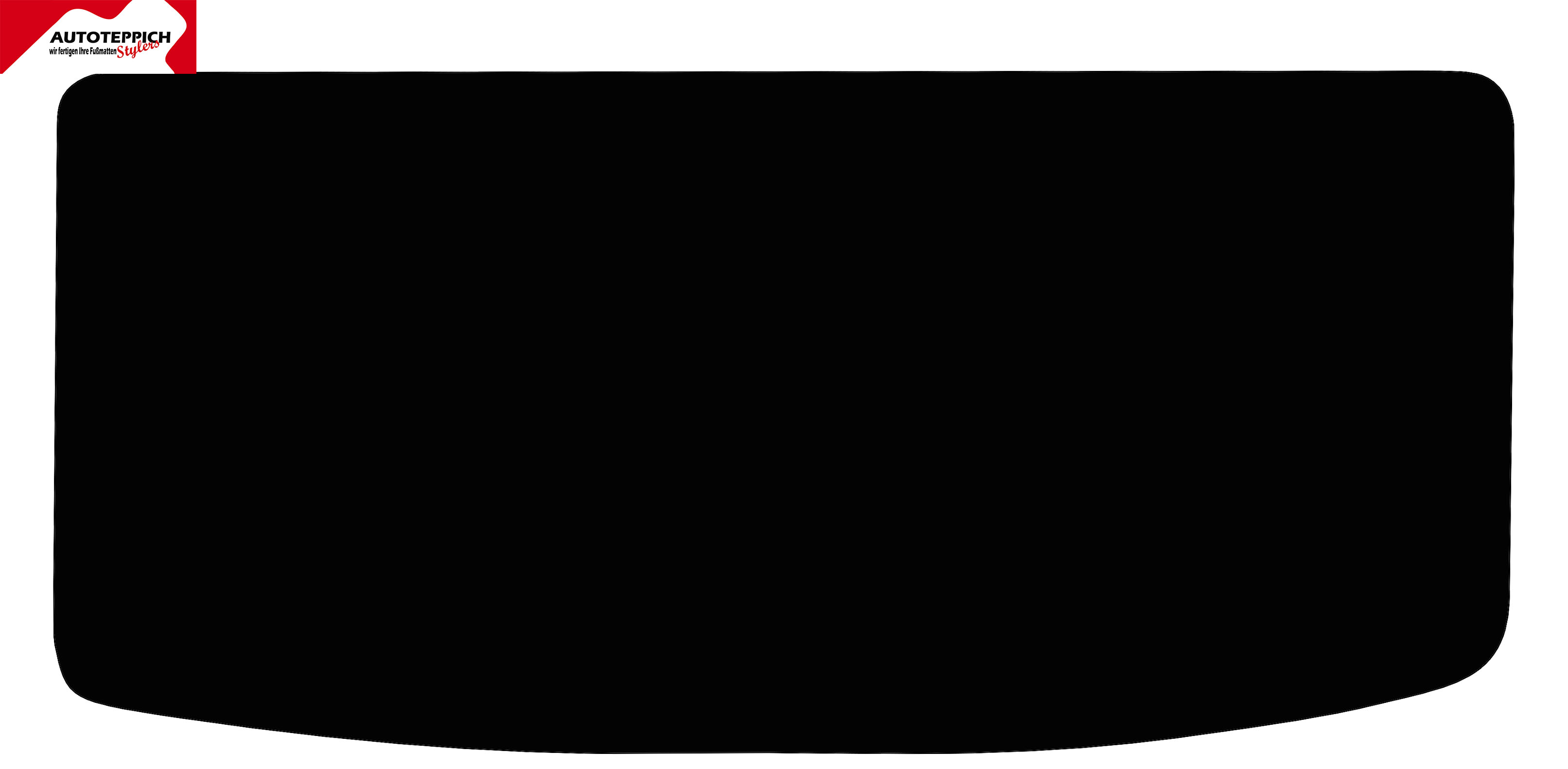 Eine Kofferraummatte in schwarz für Fiat Panda 2 2003-2012.