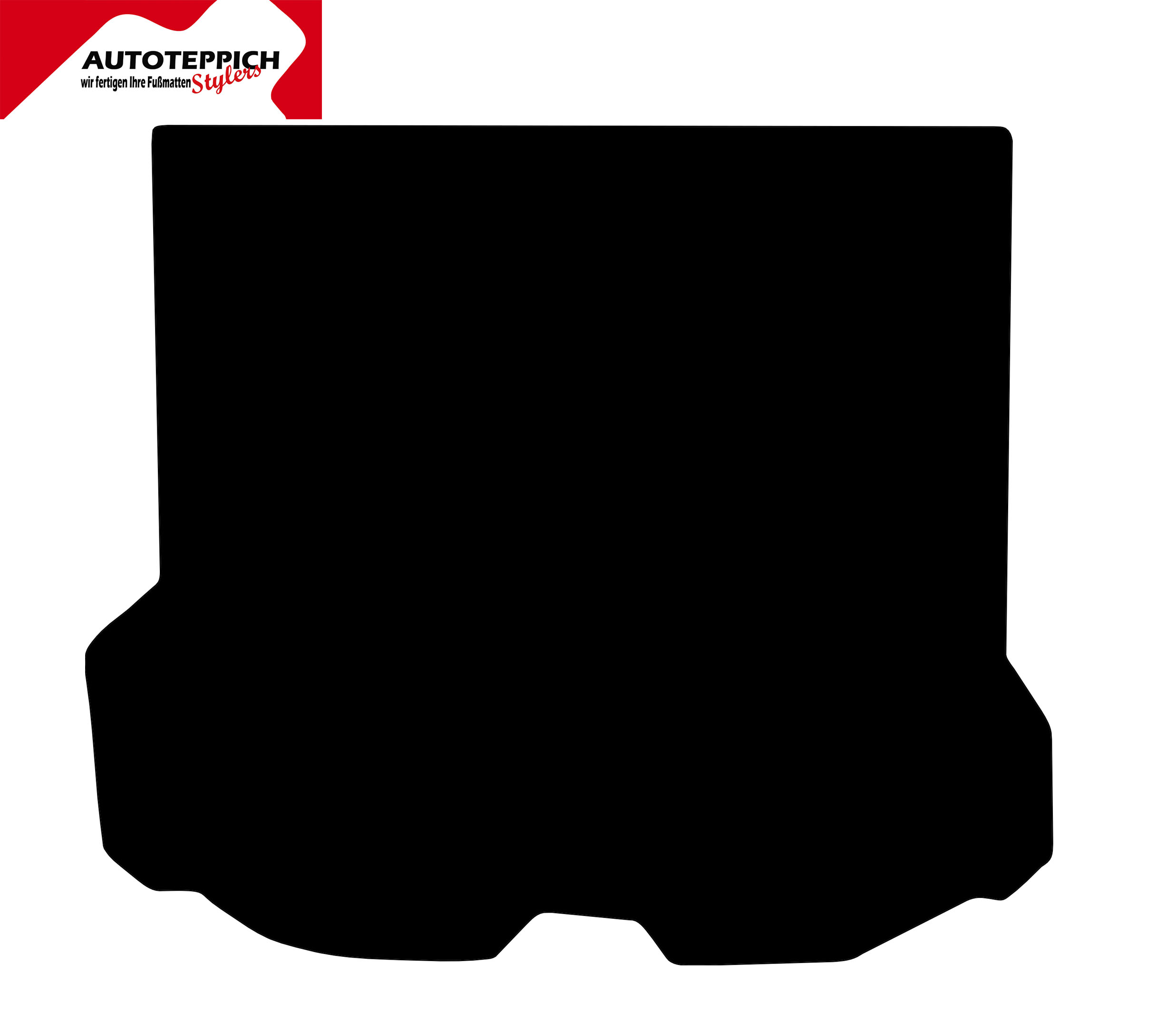 Eine Kofferraummatte in schwarz für Volvo V70 TYP 24 08-