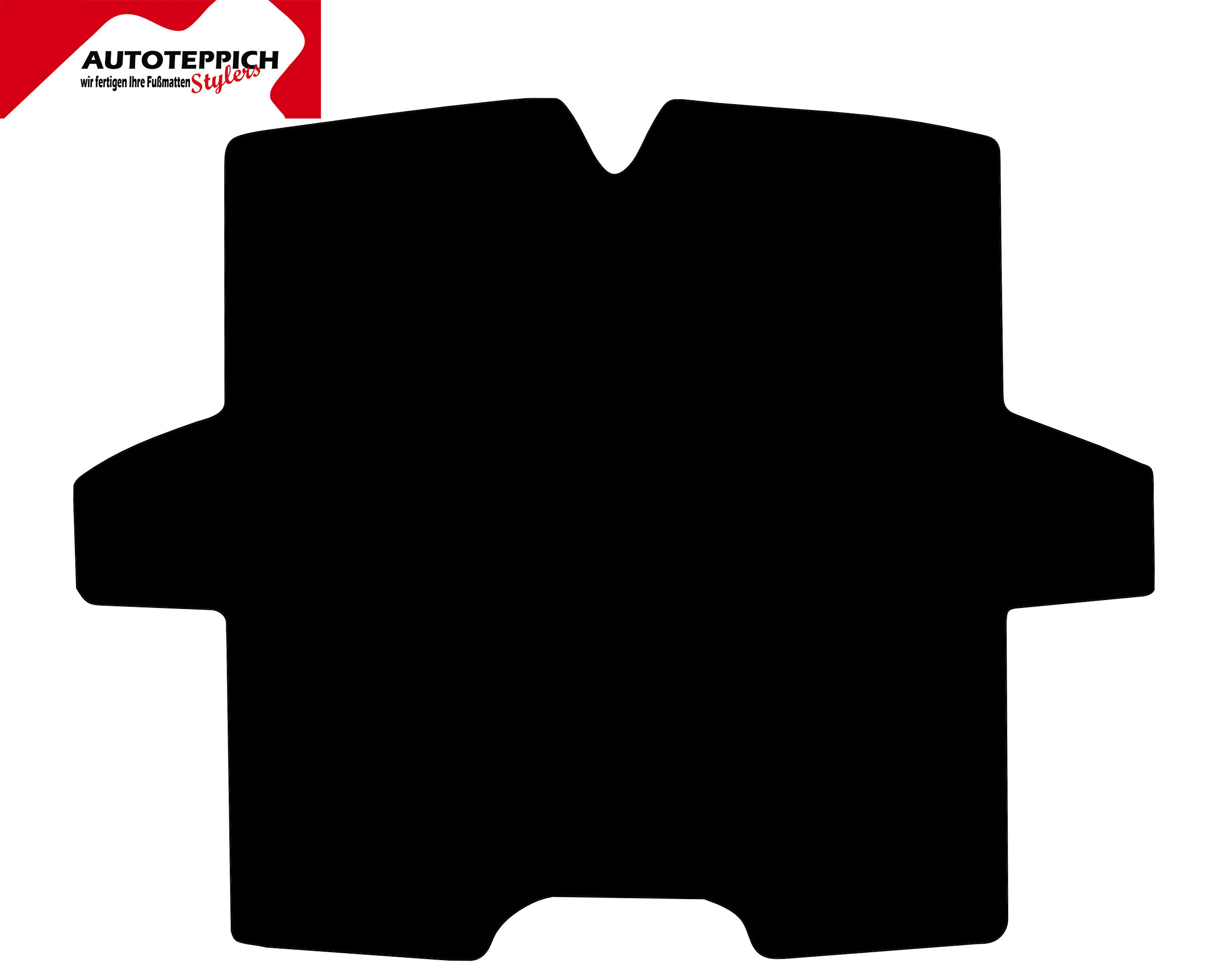 Eine Kofferraummatte für Opel Speedster in schwarz.