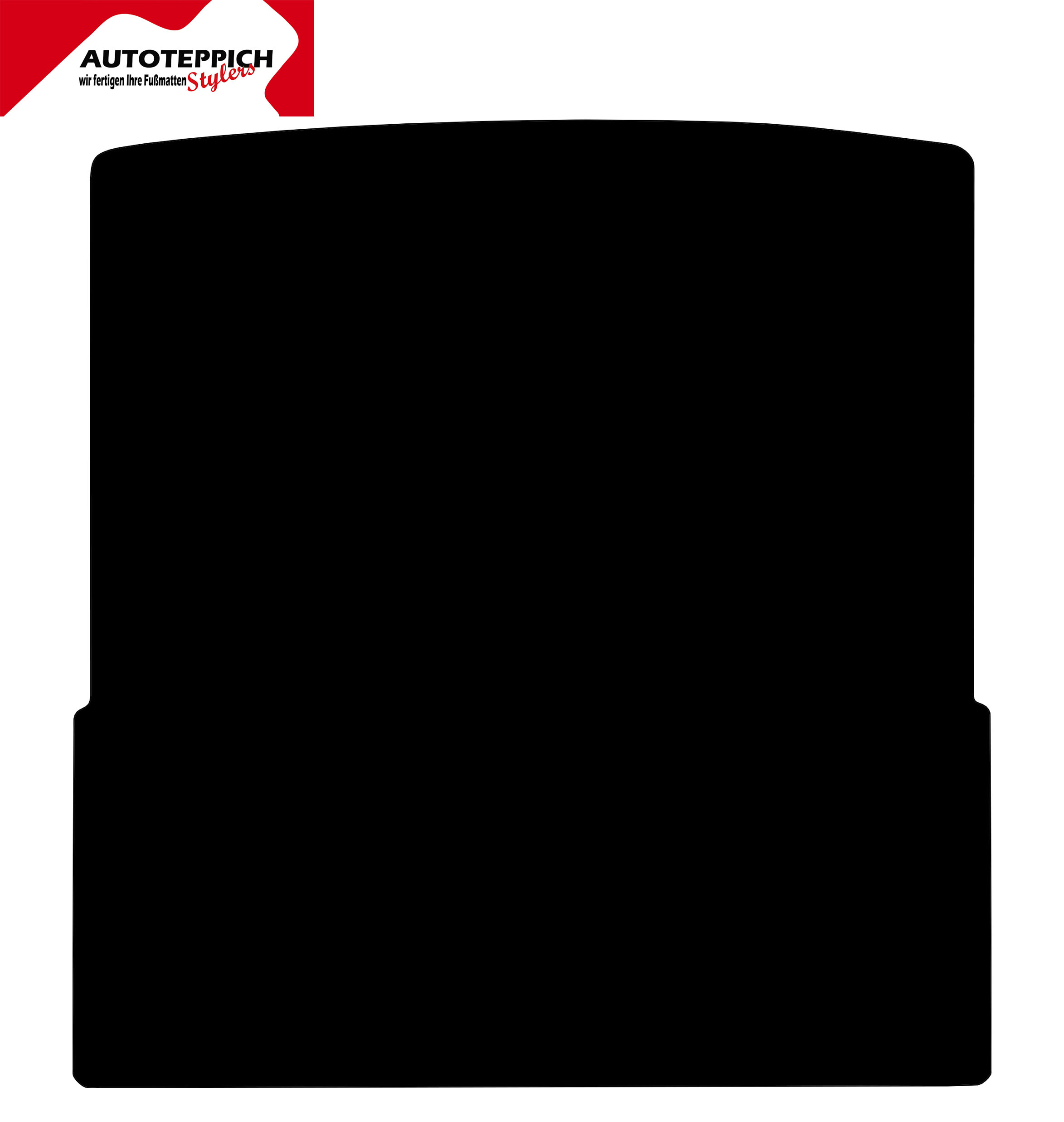 Eine Kofferraummatte in schwarz für Skoda Octavia 4 NX Kombi