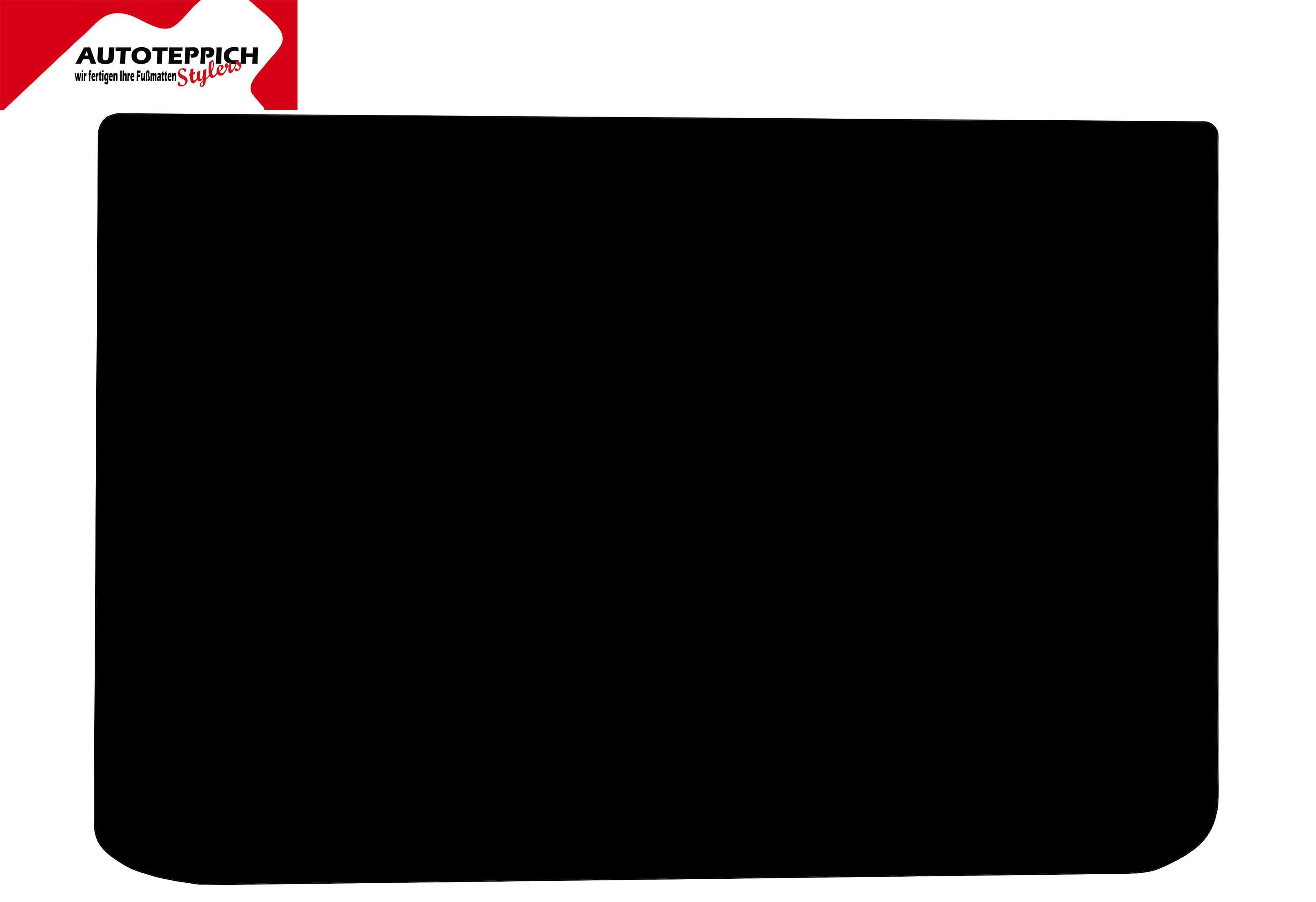 Eine Kofferraummatte in schwarz für Mercedes Benz A-Klasse W168.