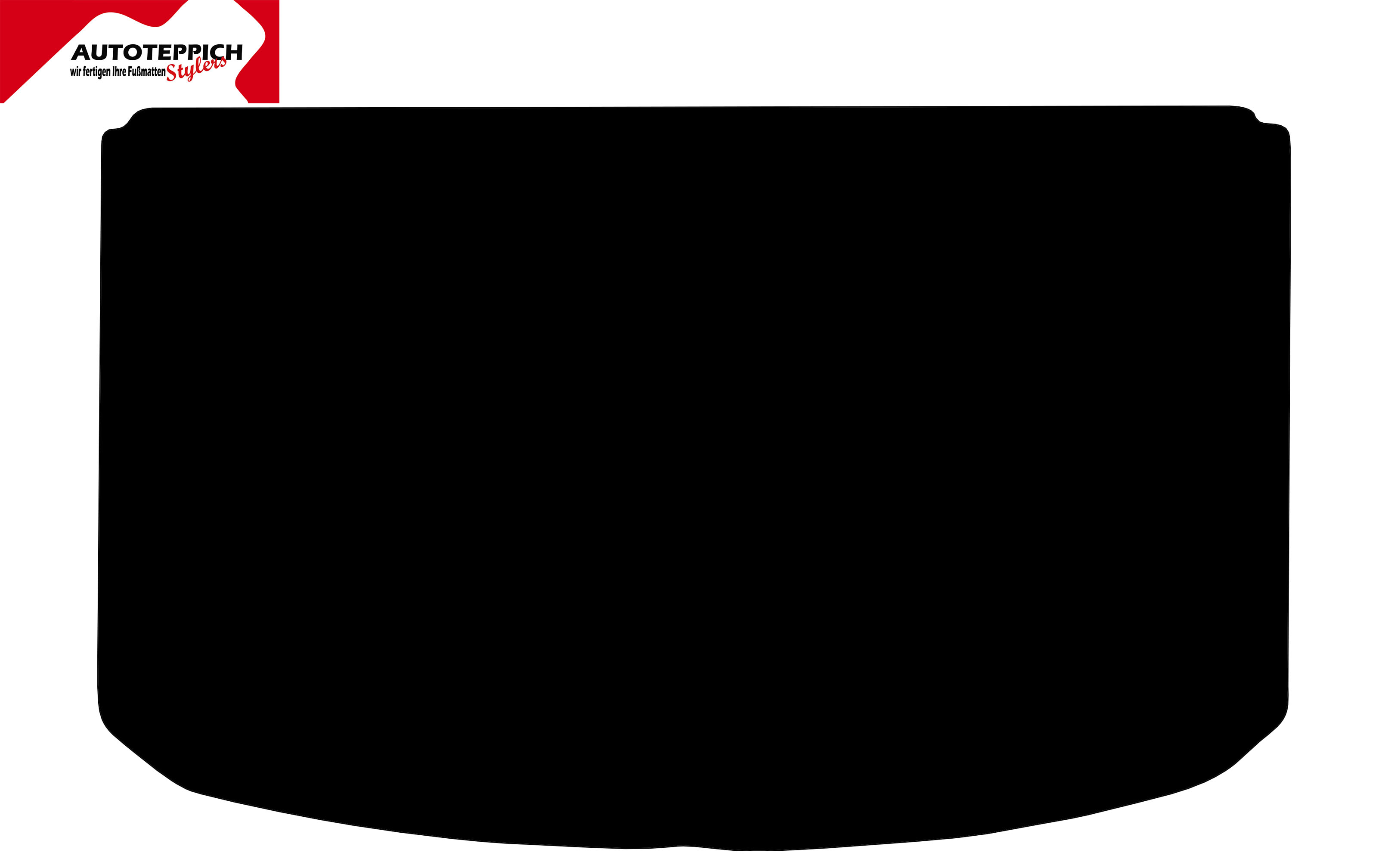 Eine Kofferraummatte in schwarz für Toyota 