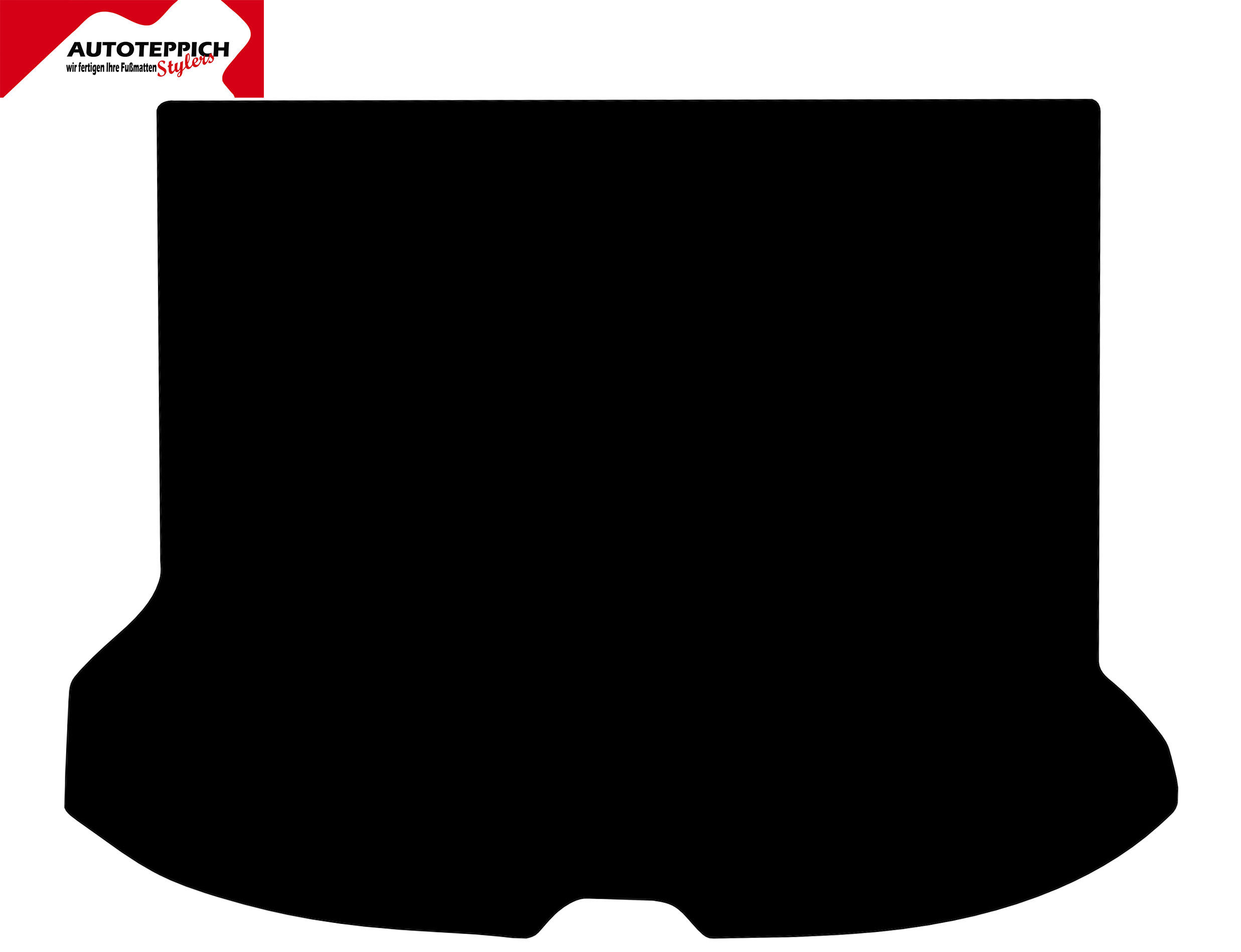 Eine Kofferraummatte in schwarz für Volvo XC60 Y20 08-17