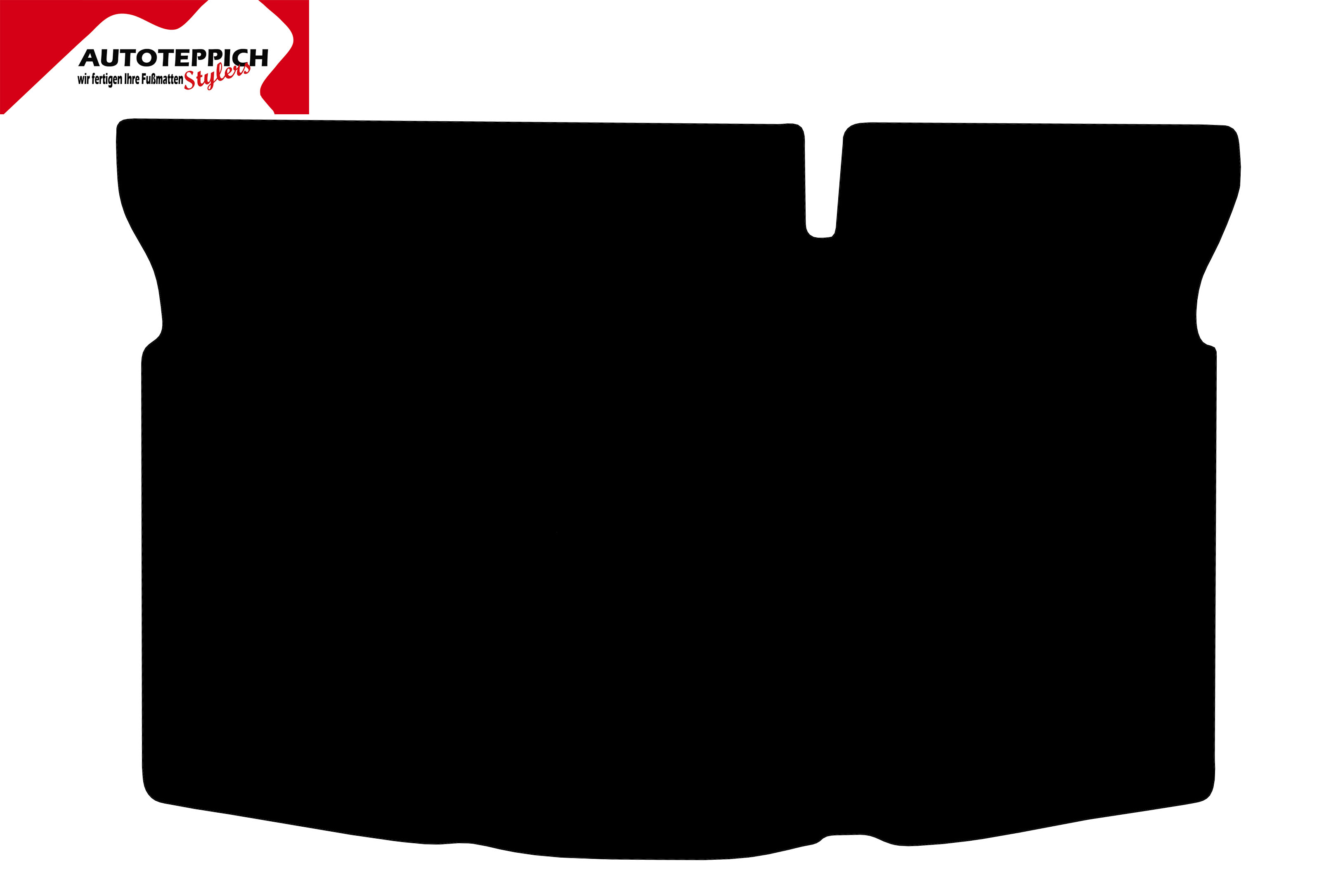 Eine Kofferraummatte in schwarz für Mazda 2 DE 2007-2014.