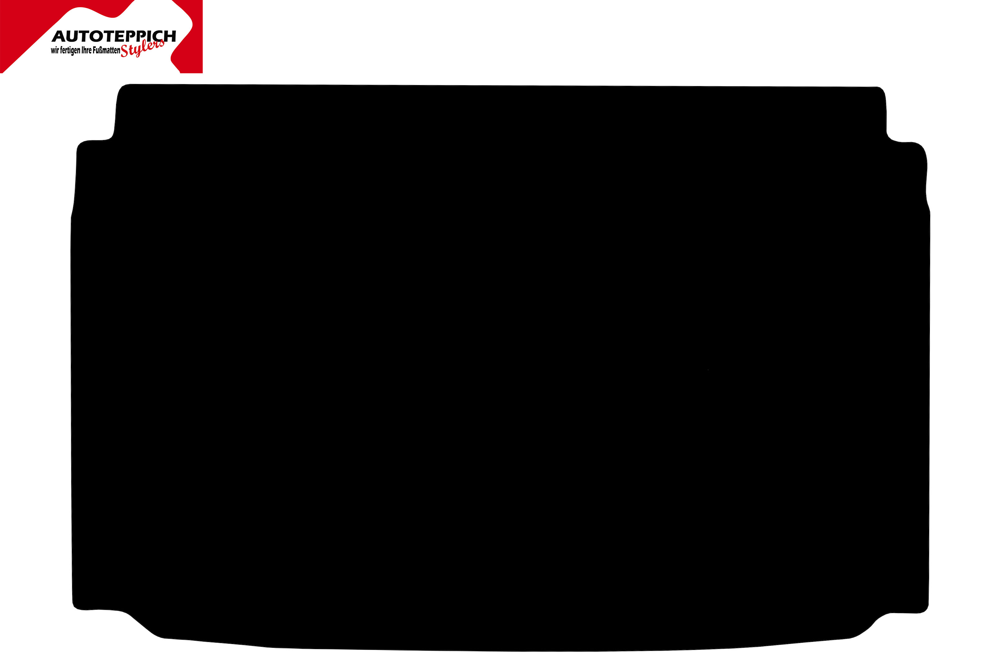 Eine Kofferraummatte in schwarz für Ford EcoSport 2012-2015.