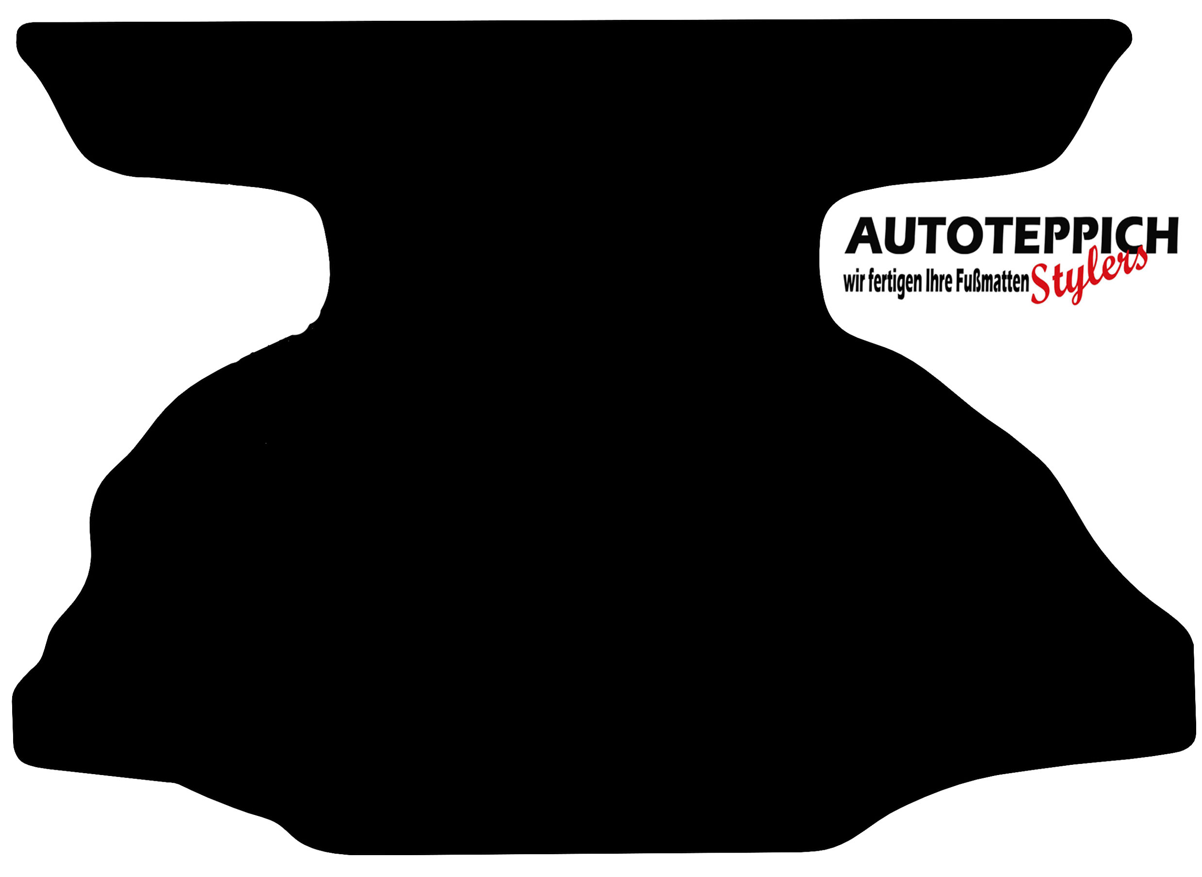 Eine Kofferraummatte in schwarz für Nissan 370Z.