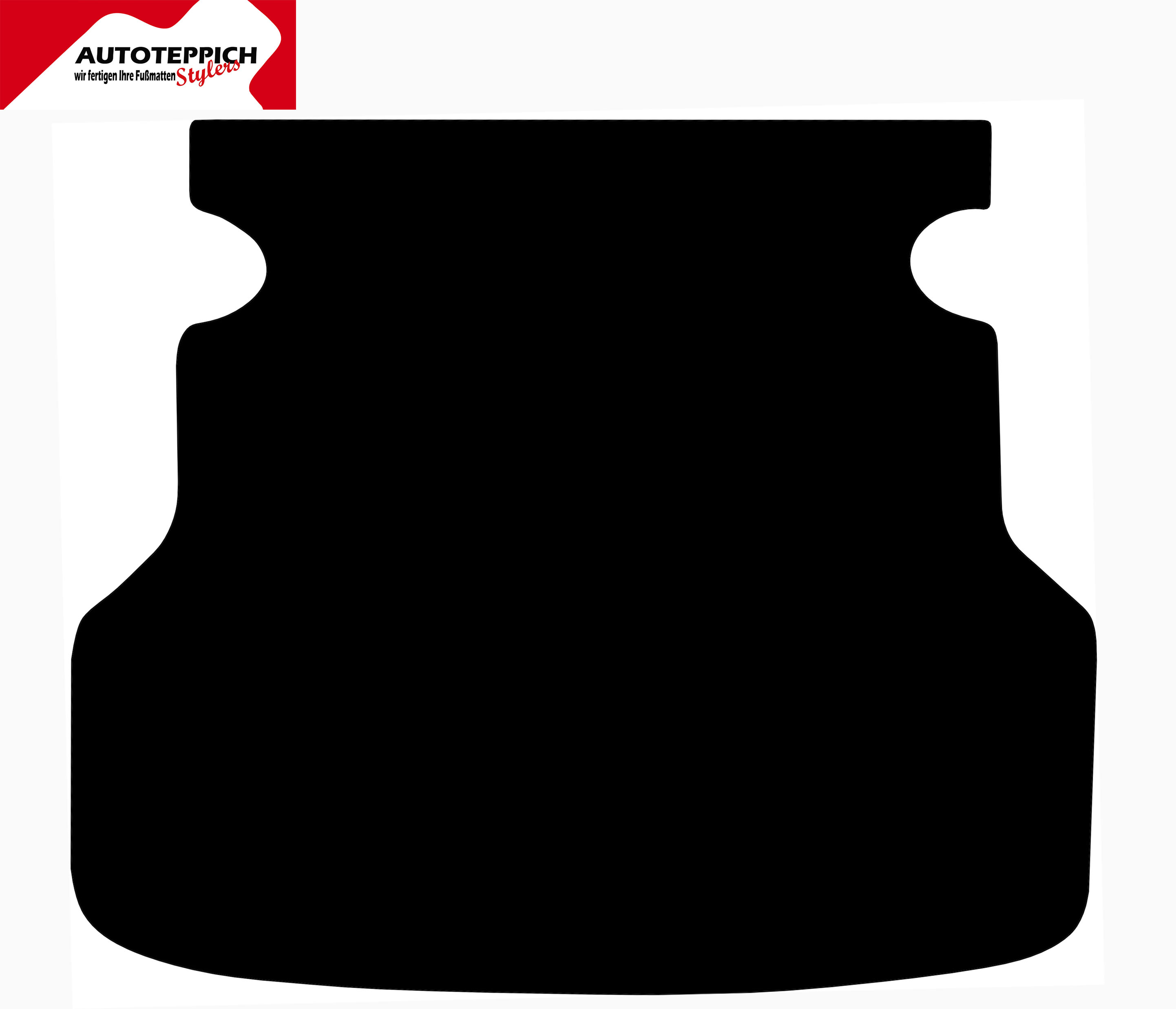Eine Kofferraummatte in schwarz für Toyota 