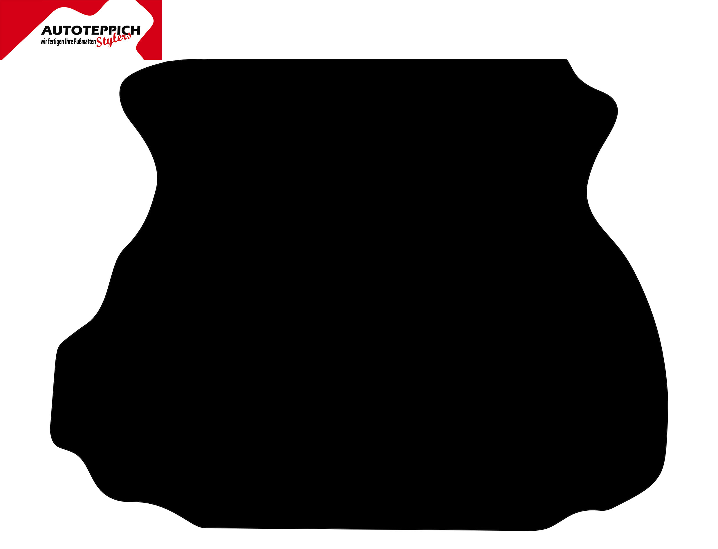 Eine Kofferraummatte in schwarz für Ford Mustang Coupe 1994-2004.