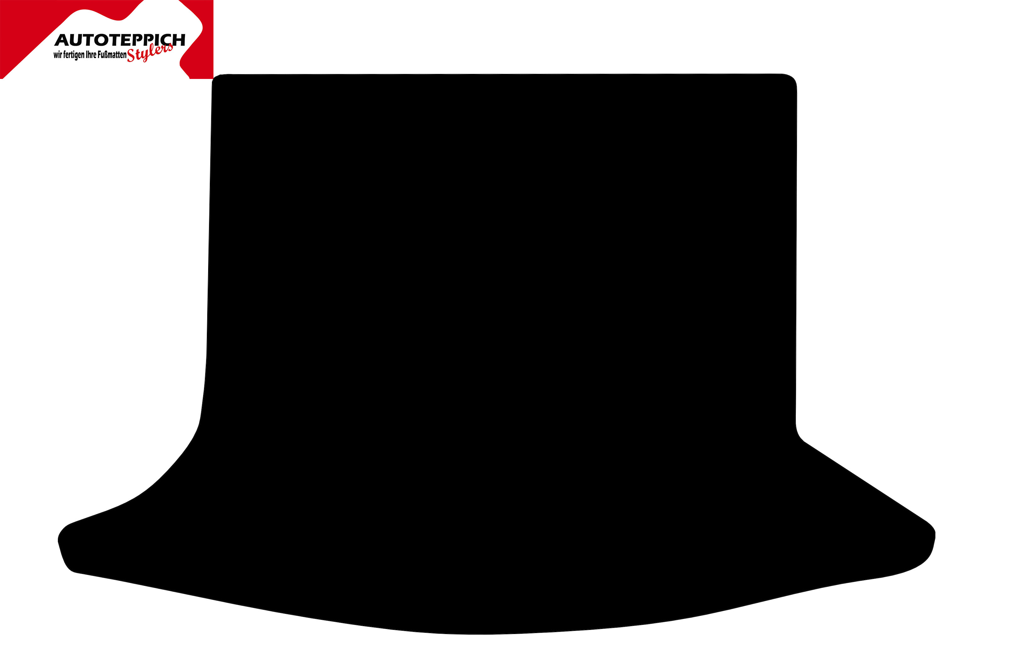 Eine Kofferraummatte in schwarz für Toyota 