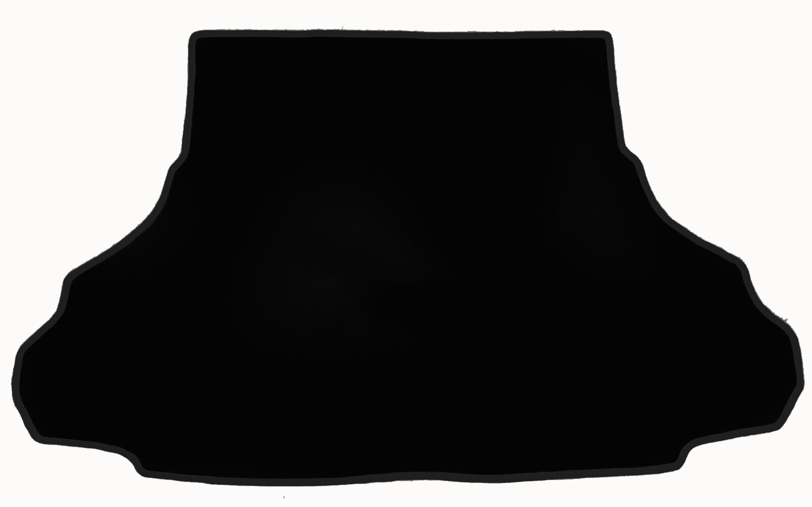 Eine Kofferraummatte in schwarz für Ford Mustang Coupe 2015-2023 ohne Subwoofer.
