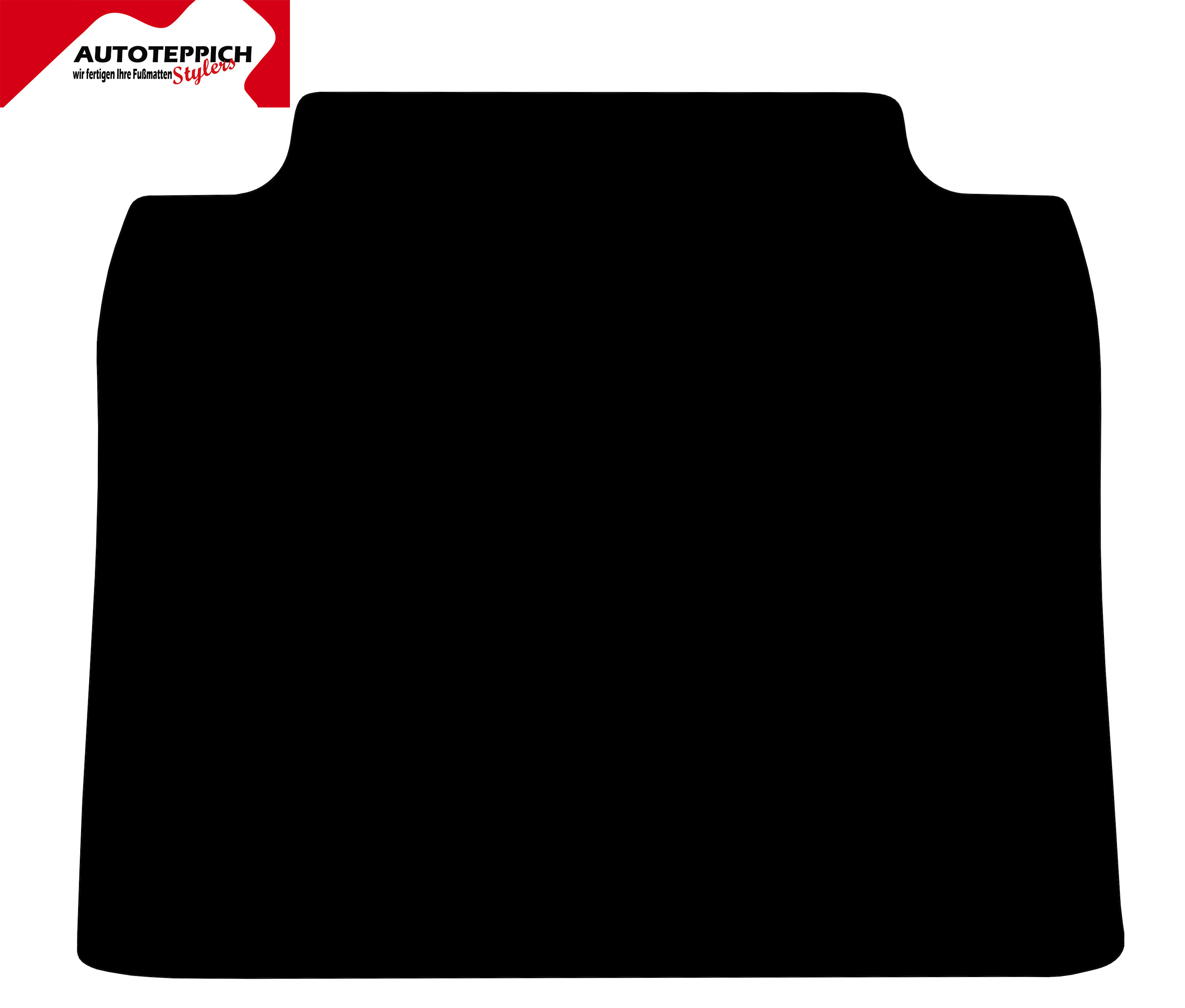Eine Kofferraummatte in schwarz für Jaguar XK.