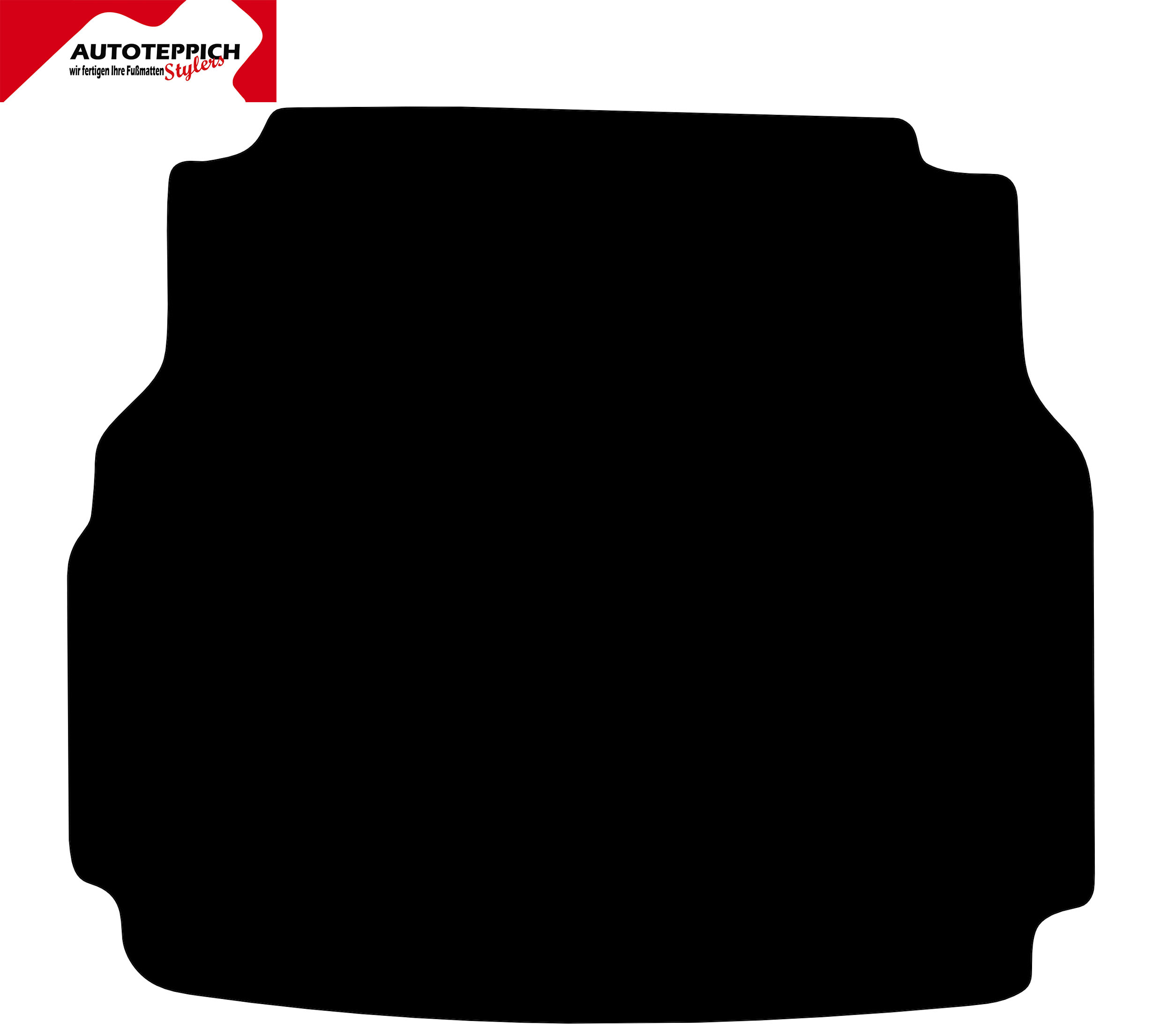 Eine Kofferraummatte in schwarz für Mercedes Benz C Klasse W205.