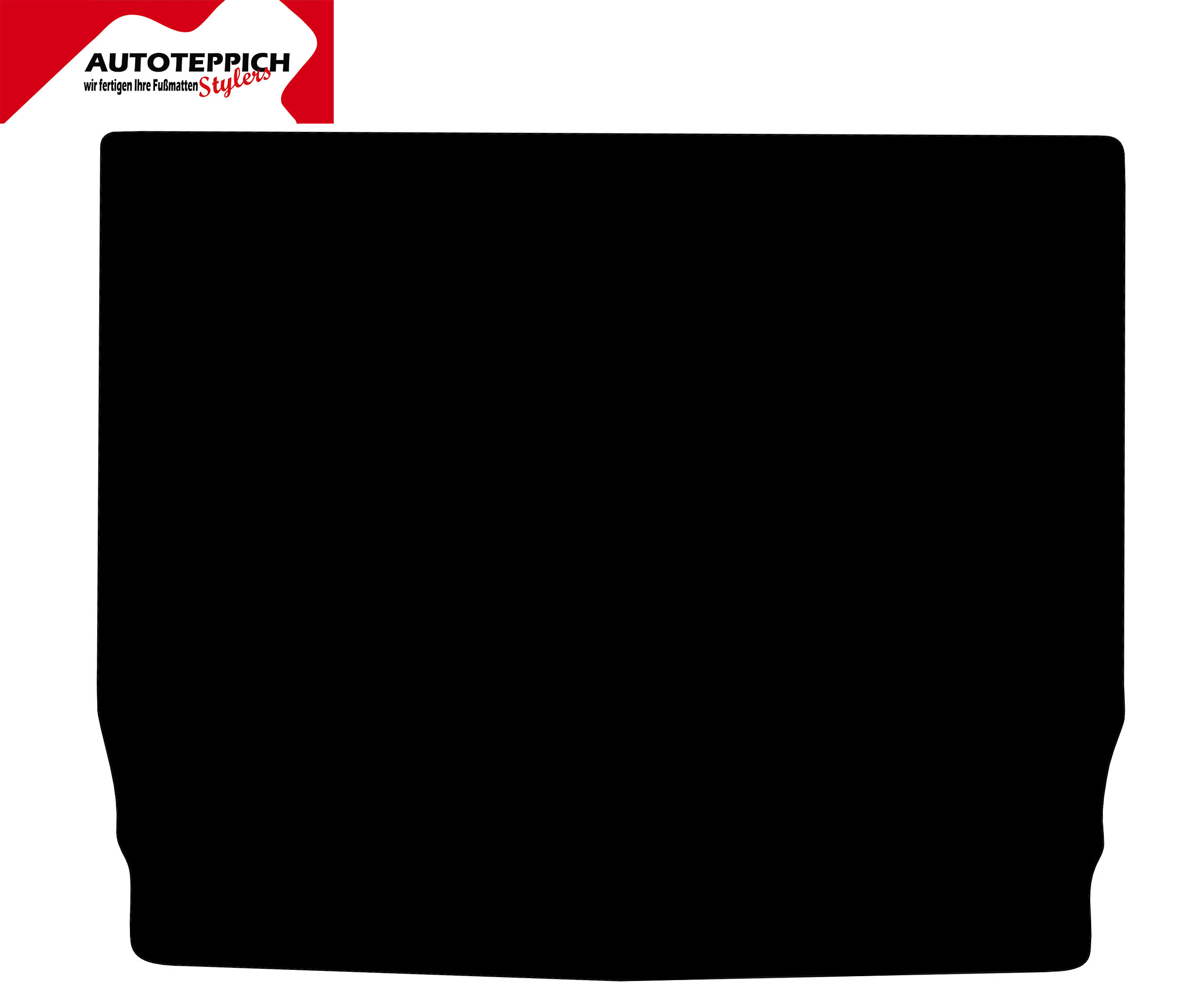 Eine Kofferraummatte in schwarz für Mercedes Benz GLC 300D.