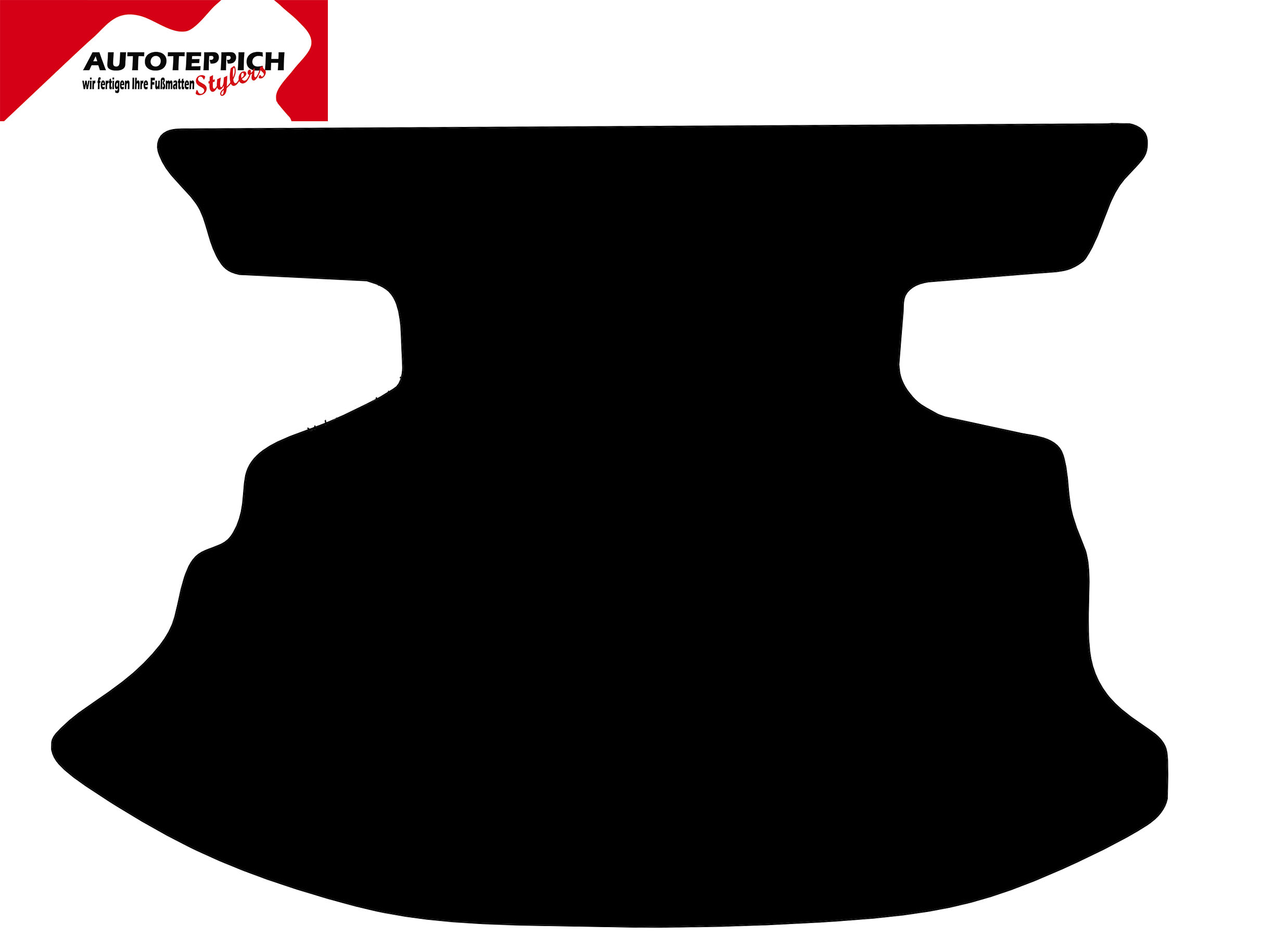 Eine Kofferraummatte in schwarz für Nissan 350Z