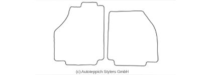 Das Schnittmuster für Fussmatten Ferrari 458