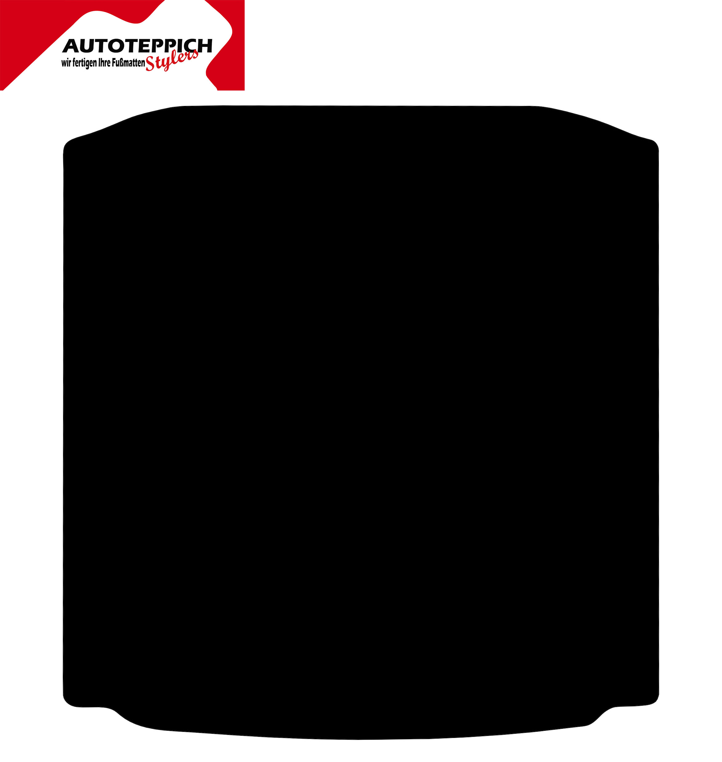 Eine Kofferraummatte in schwarz für Skoda Octavia 3 5E Limo 12-17