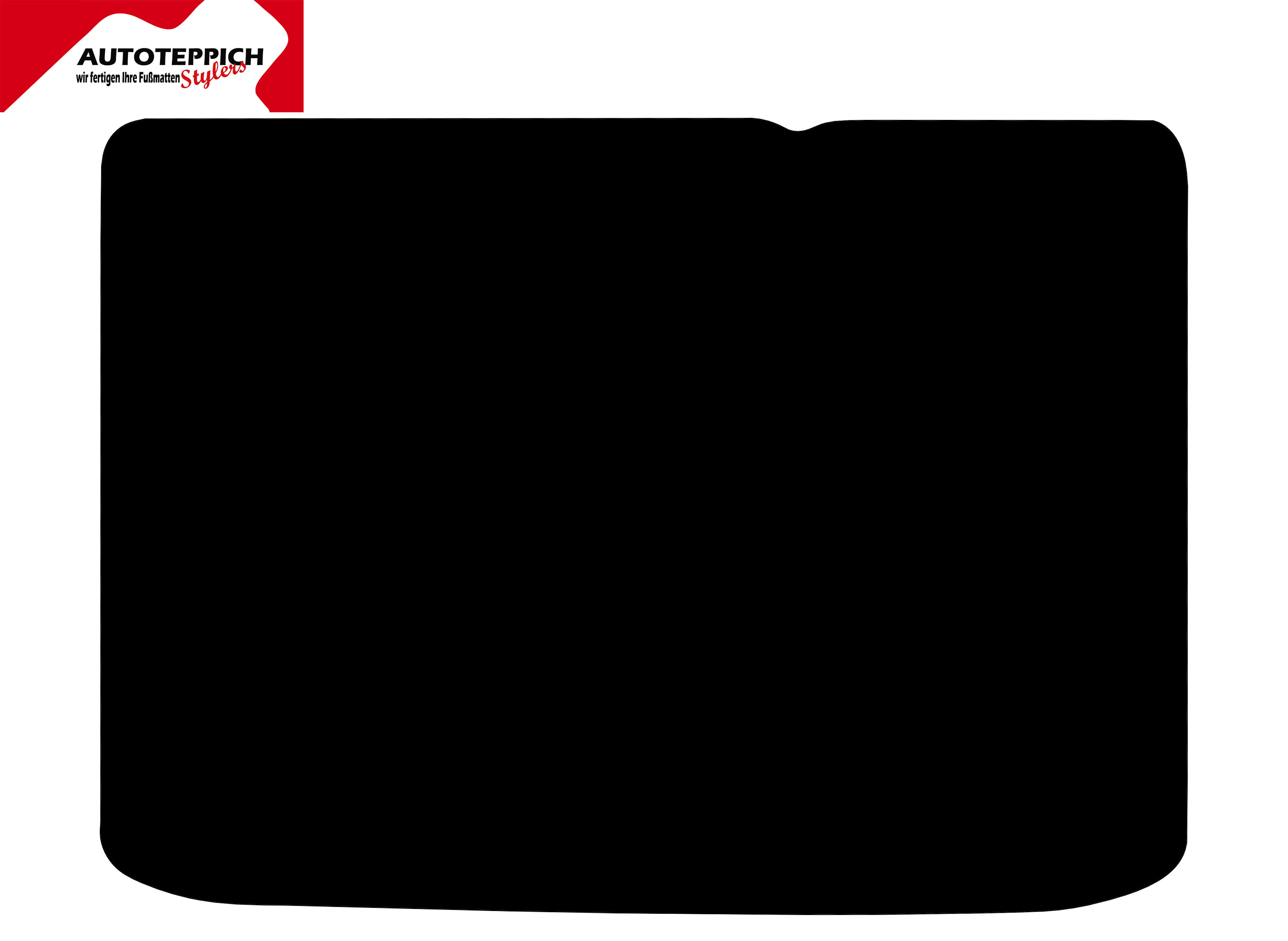 Eine Kofferraummatte in schwarz für Ford Puma ab 2019.