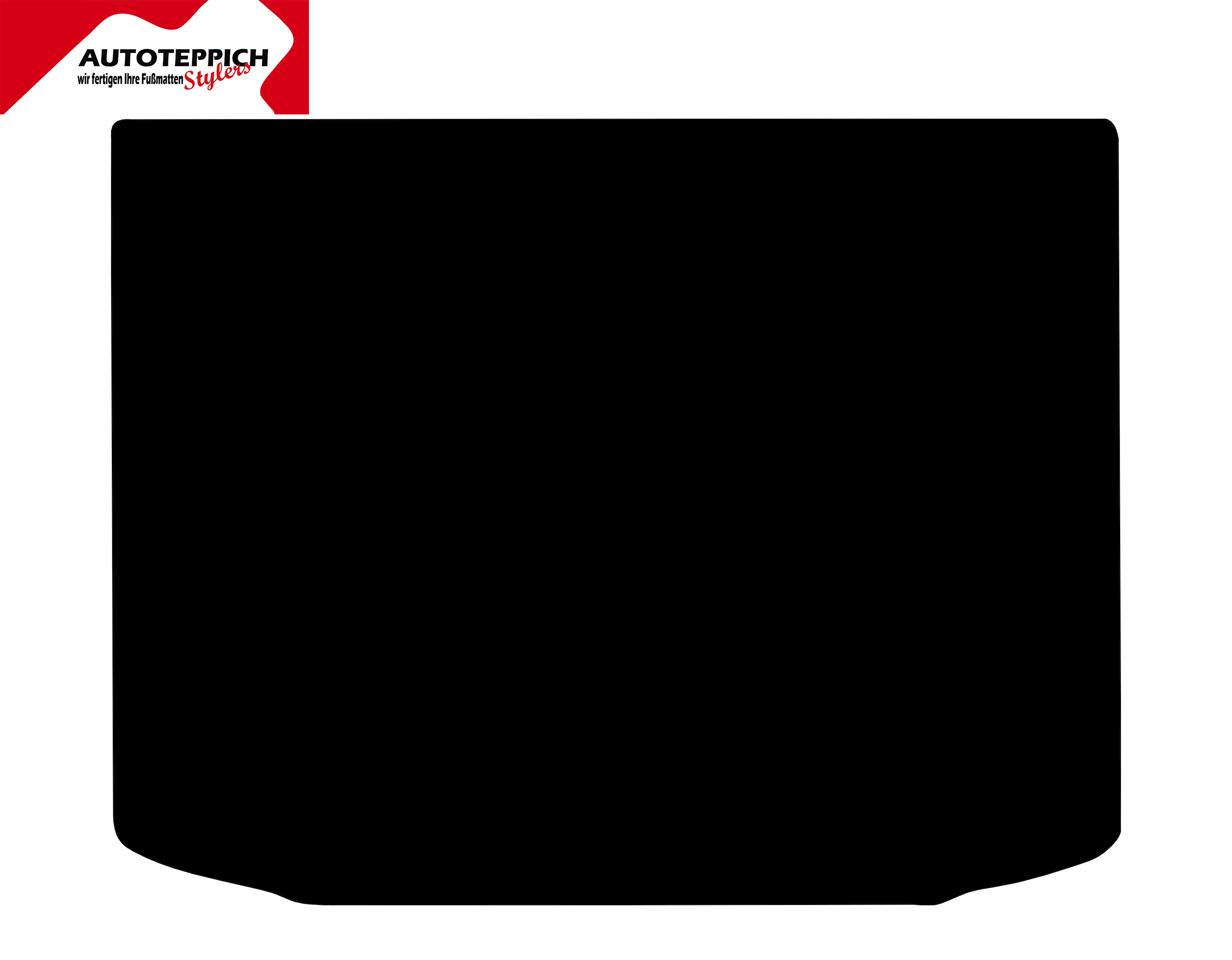 Eine Kofferraummatte in schwarz für Mitsubishi ASX.