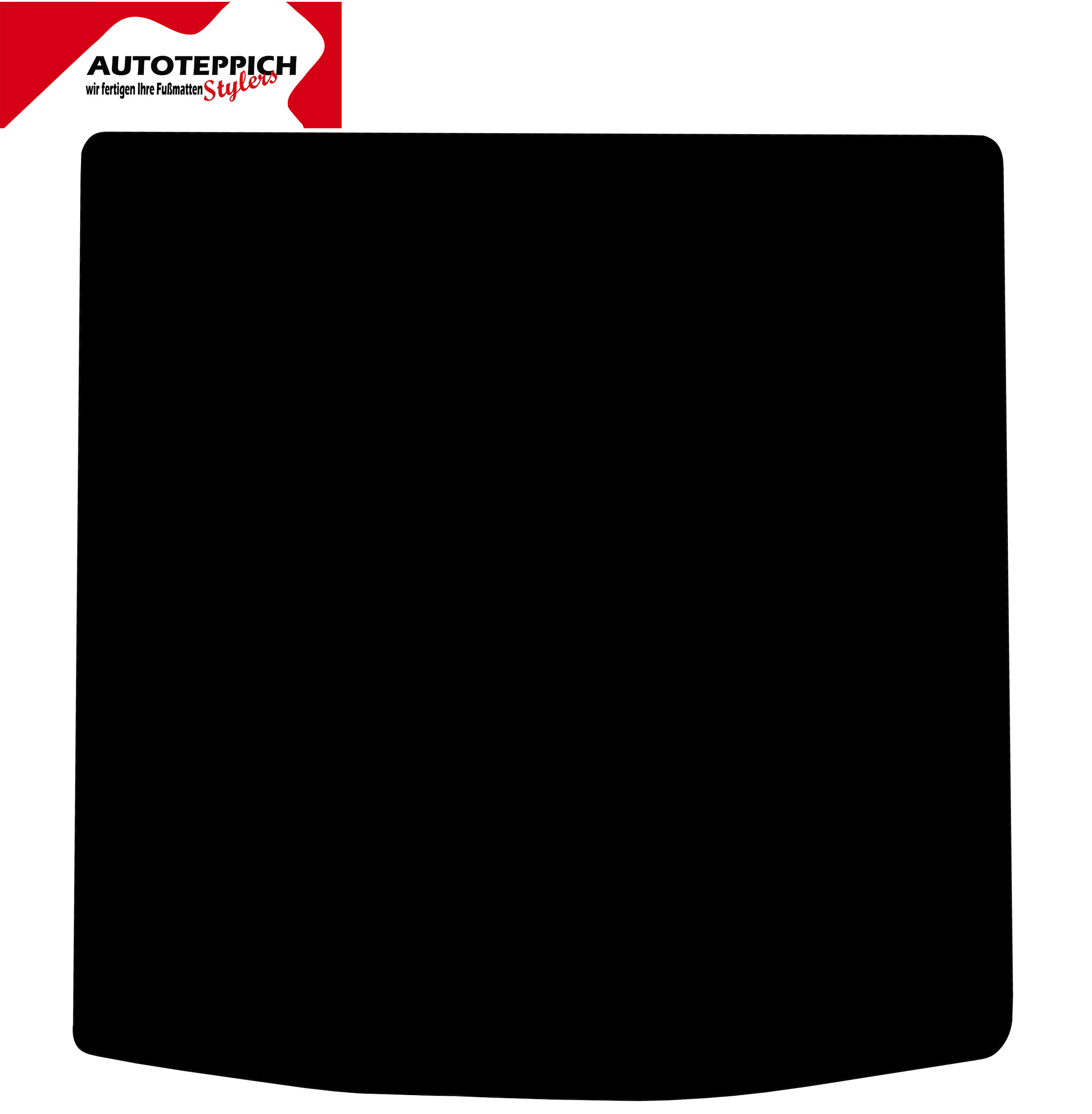 Eine Kofferraummatte in schwarz für Skoda Kodiaq 17-23