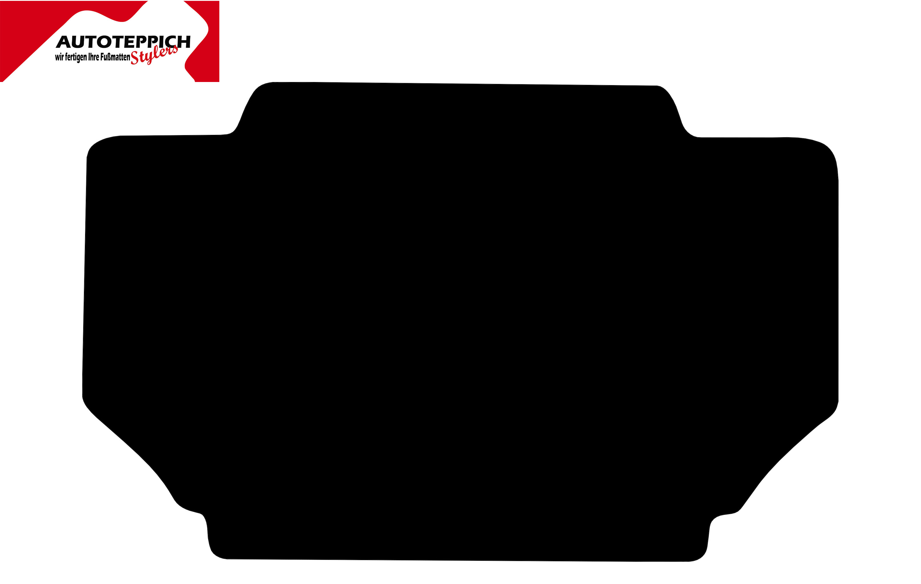 Eine Kofferraummatte in schwarz für Mercedes Benz SL R231.