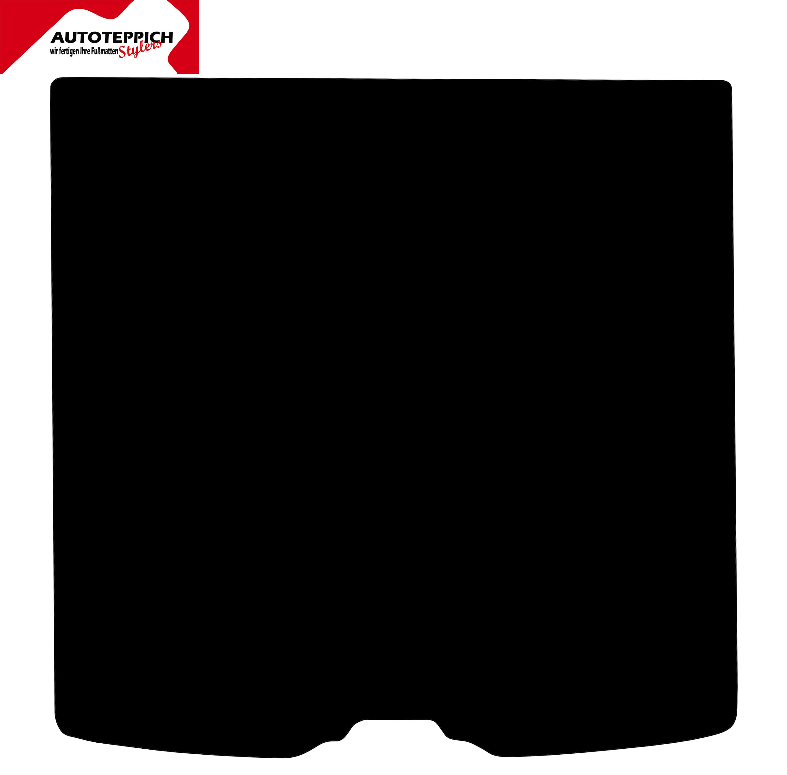 Eine Kofferraummatte in schwarz für Volvo V50 07-