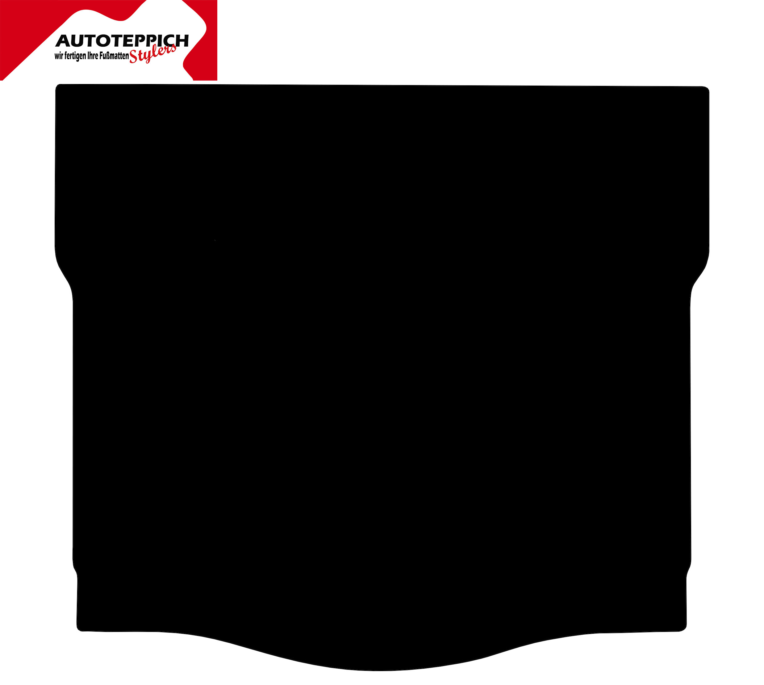 Eine Kofferraummatte in schwarz für Mercedes Benz C217 A217.