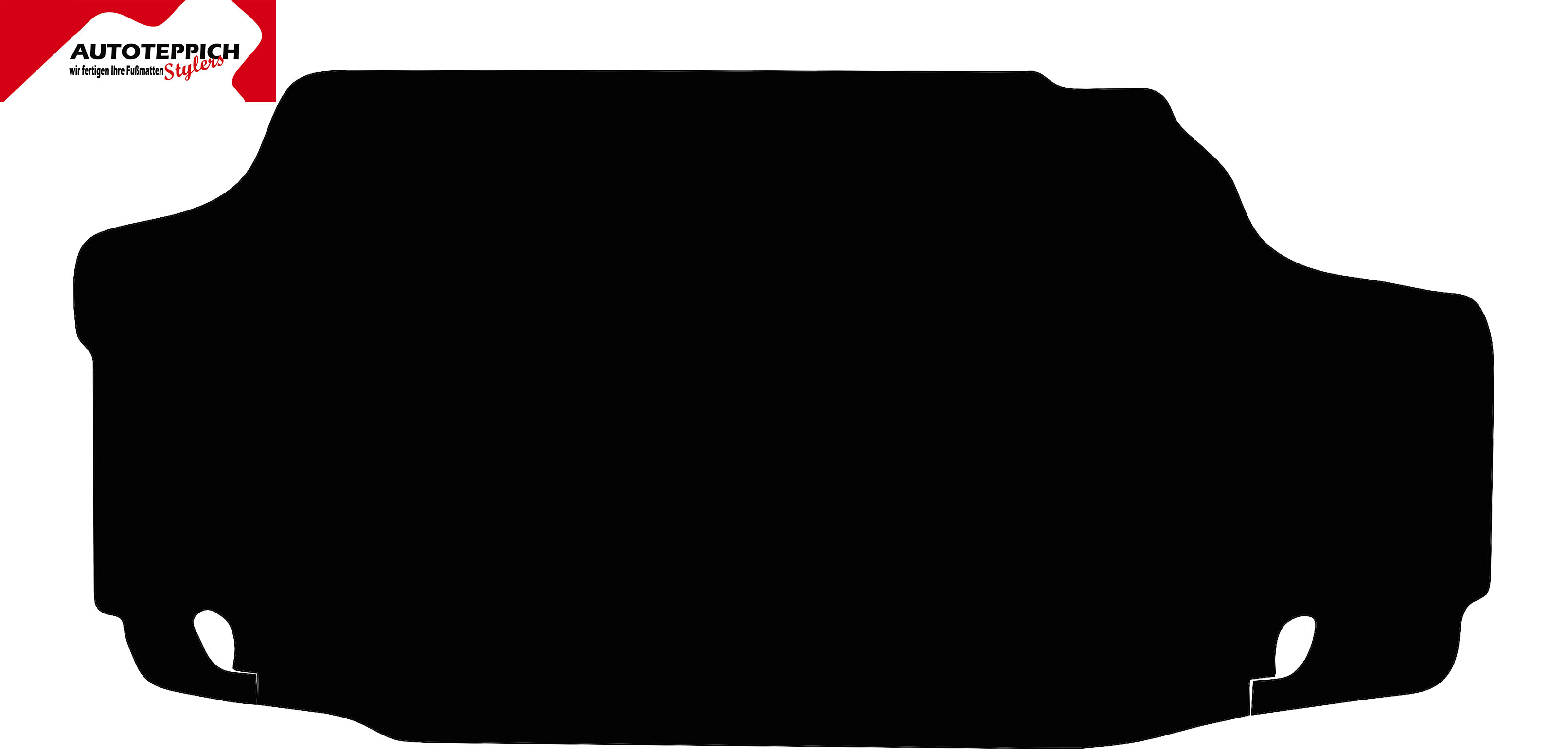 Eine Kofferraummatte in schwarz für Nissan Silvia S15.