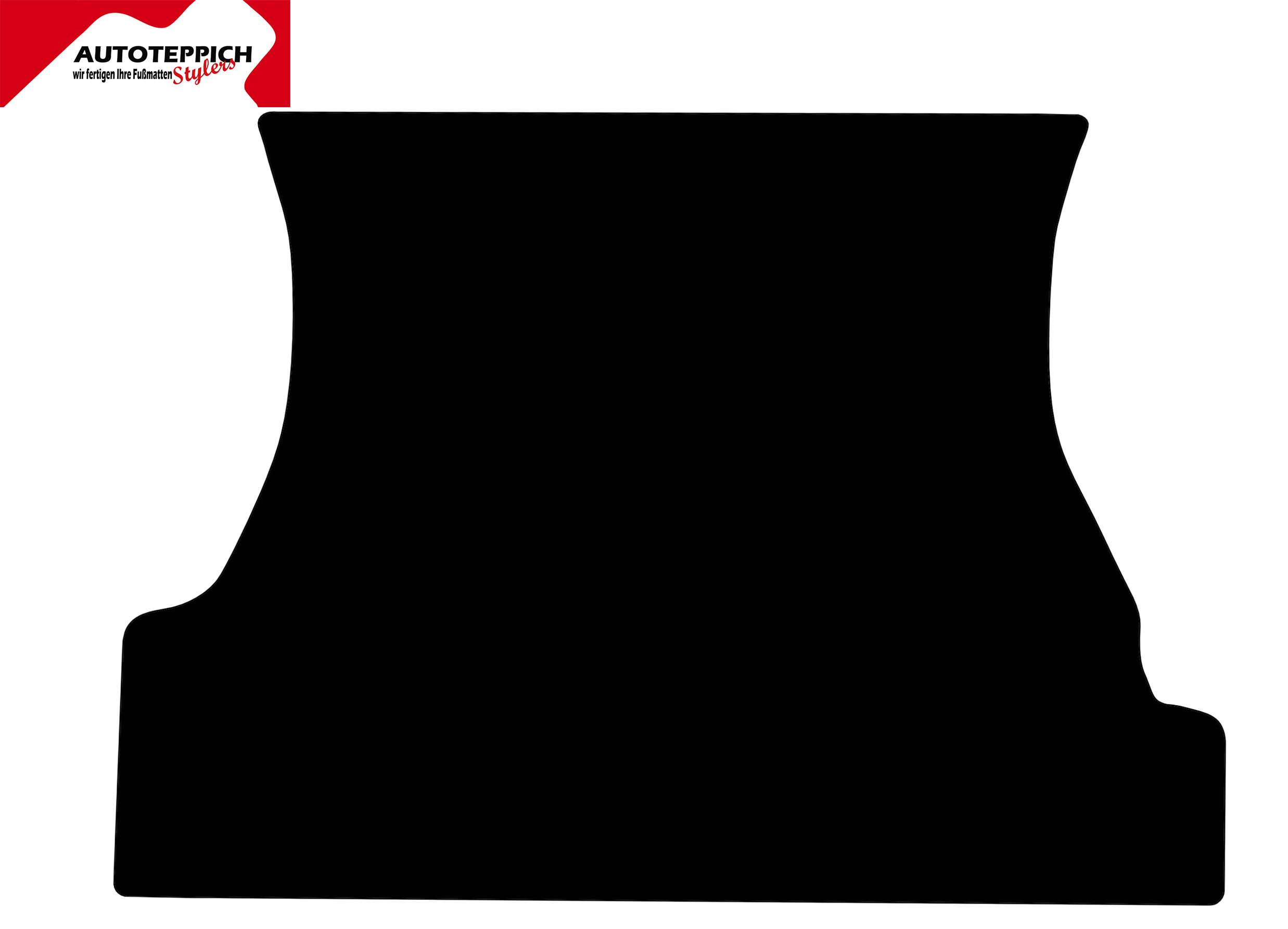 Eine Kofferraummatte in schwarz für Ford Mondeo 2 1998.