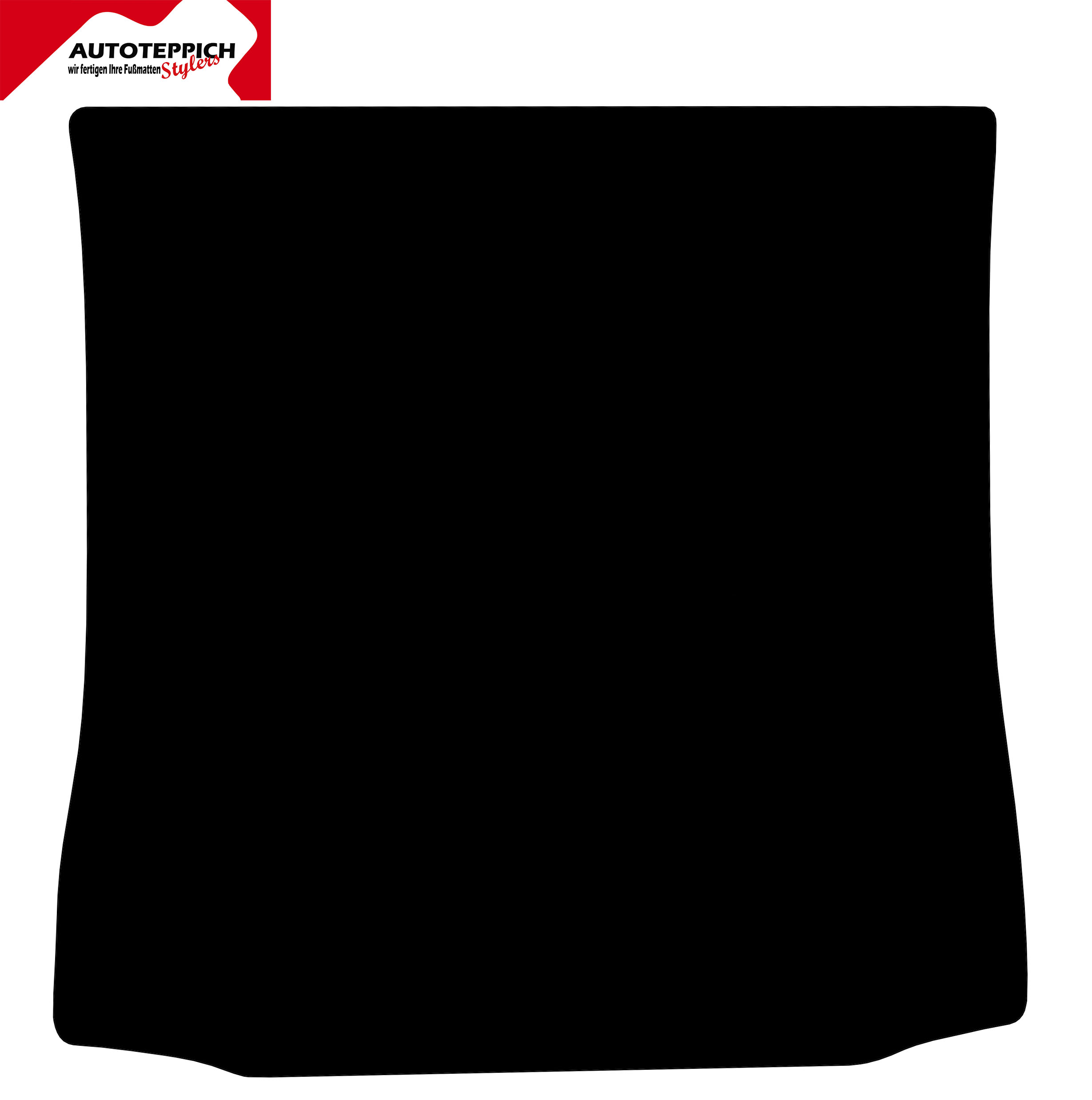 Eine Kofferraummatte in schwarz für BMW 1er E87.