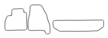 Das Schnittmuster für Fussmatten Renault Kangoo_2_5sitze_kombi