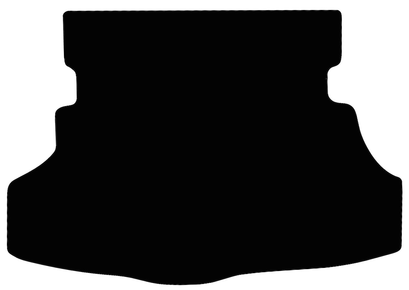 Eine Kofferraummatte in schwarz für Toyota 