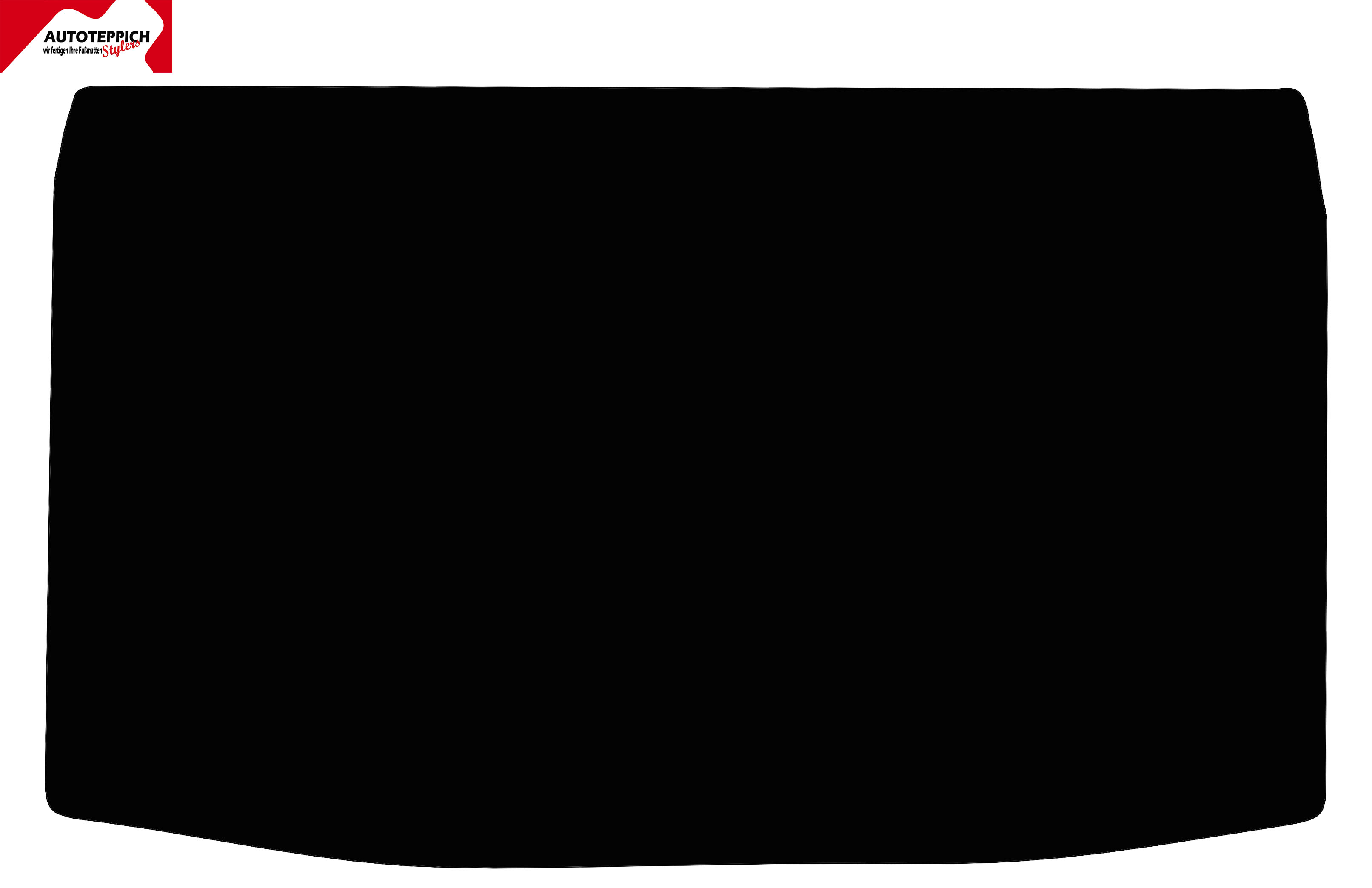 Eine Kofferraummatte in schwarz für Fiat Punto 1 1993-1999.