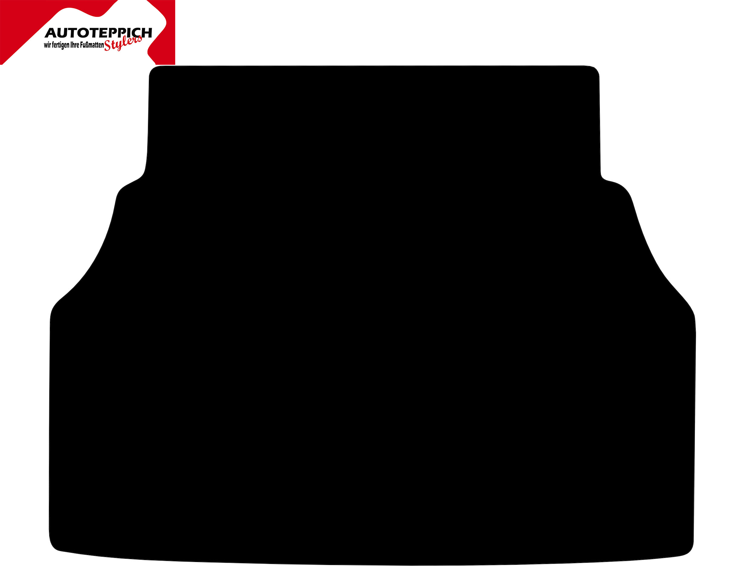 Eine Kofferraummatte in schwarz für Ford Capri 2 und 3.