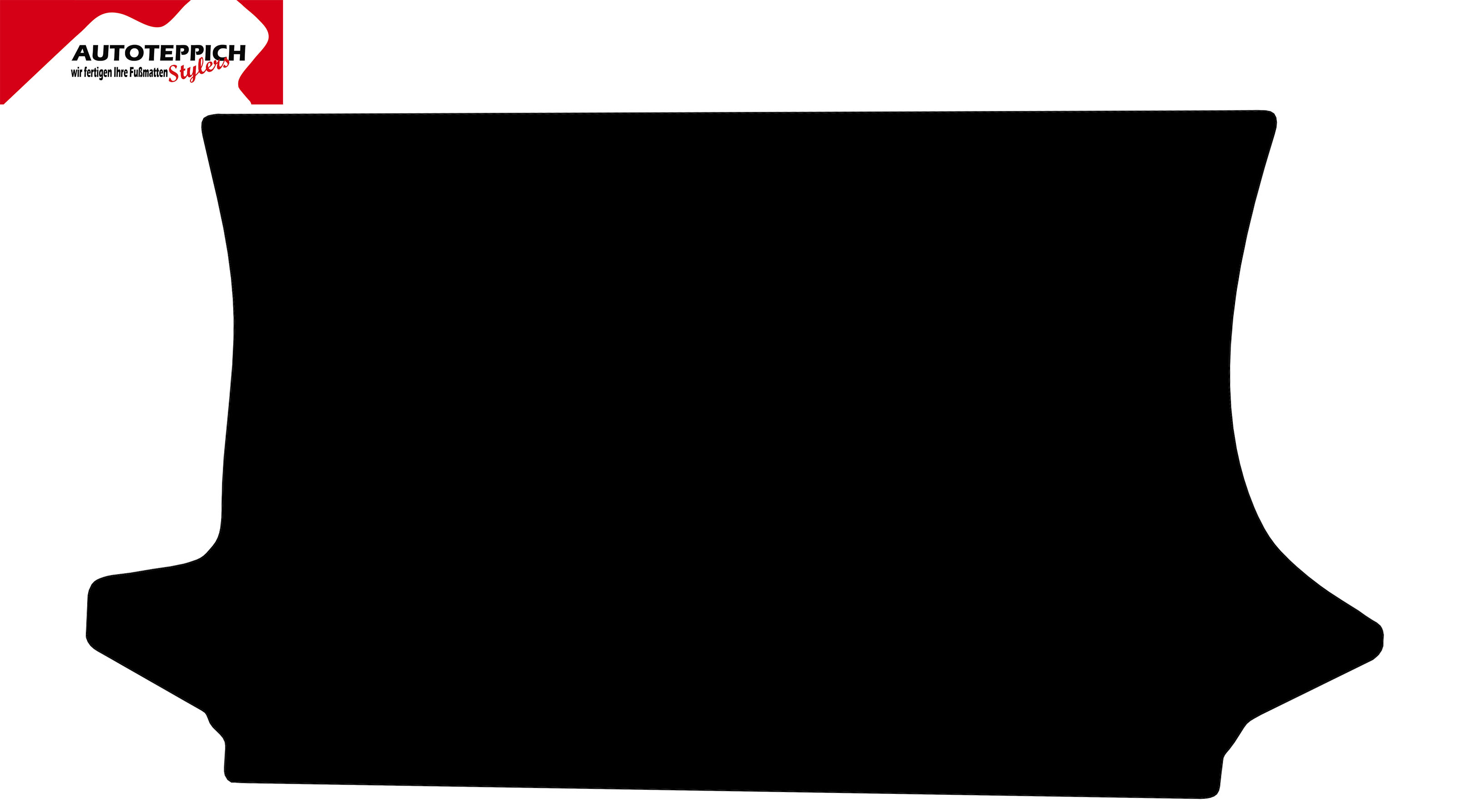 Eine Kofferraummatte in schwarz für Ford Fiesta 2004-2008.