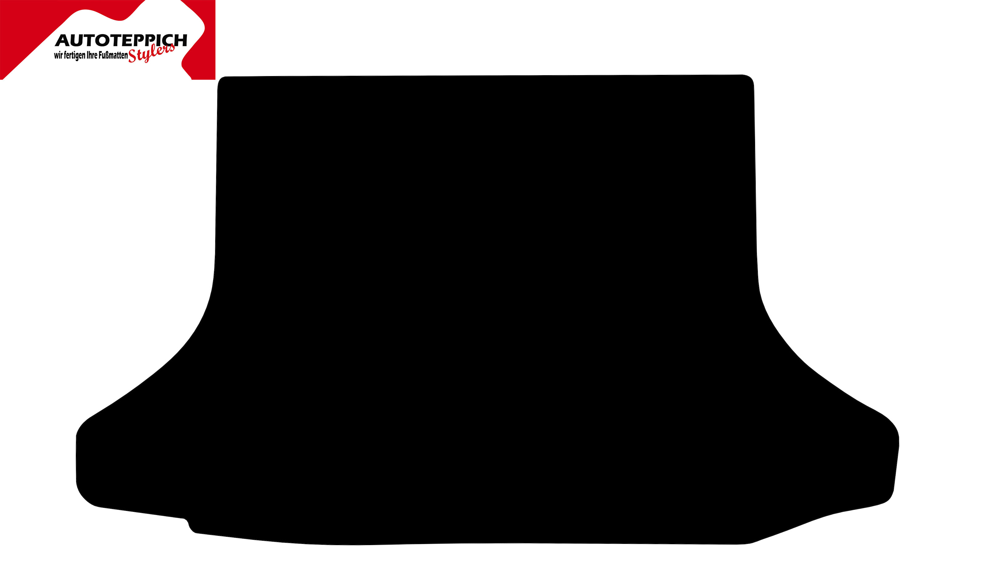Eine Kofferraummatte in schwarz für Toyota 
